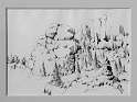 Cliffside, 14.75x20.5 inches, graphite pencil on paper, 2002